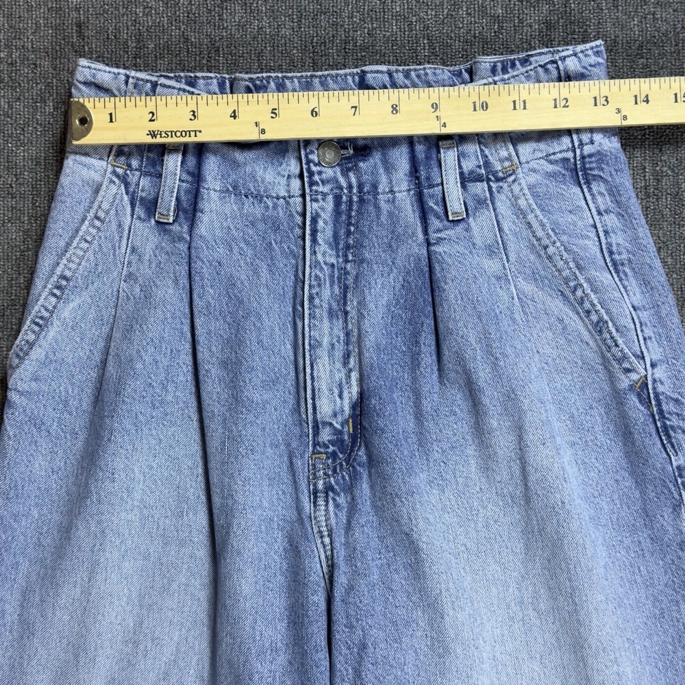 ABERCROMBIE & FITCH Pants Women's 27 Long Mom Jean Paperbag High Rise Denim Blue - Picture 5 of 11